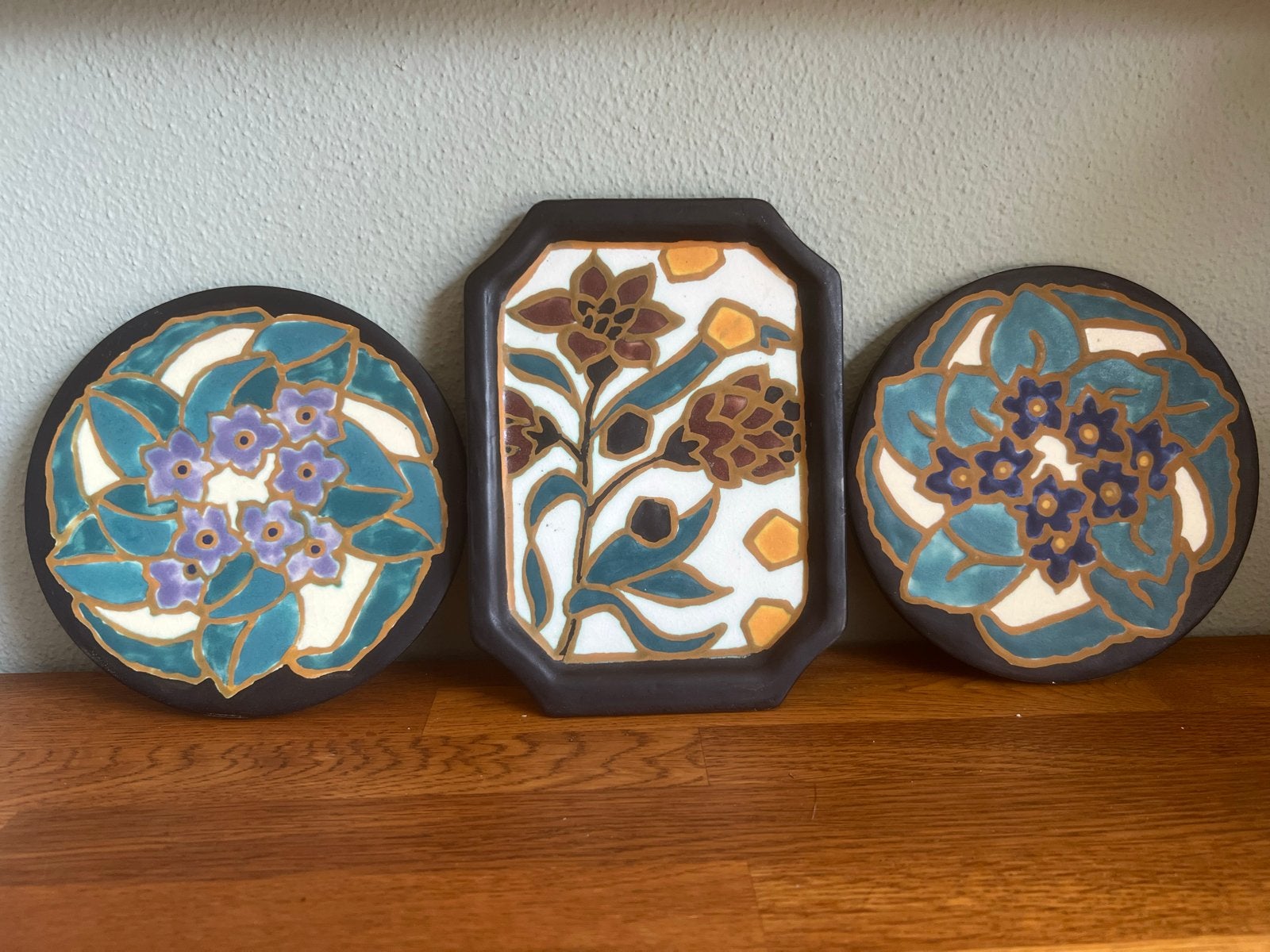Set van 3 Vintage H & R Johnson Ltd. Tegels, Ophalen