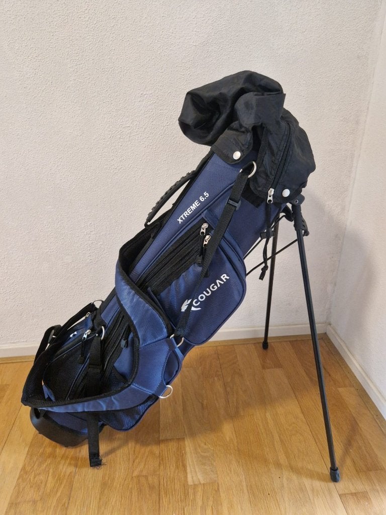 Golftas Cougar Milano Xtreme 6.5 Standbag - Blauw, Ophalen of Verzenden, Zo goed als nieuw, Tas, Overige merken
