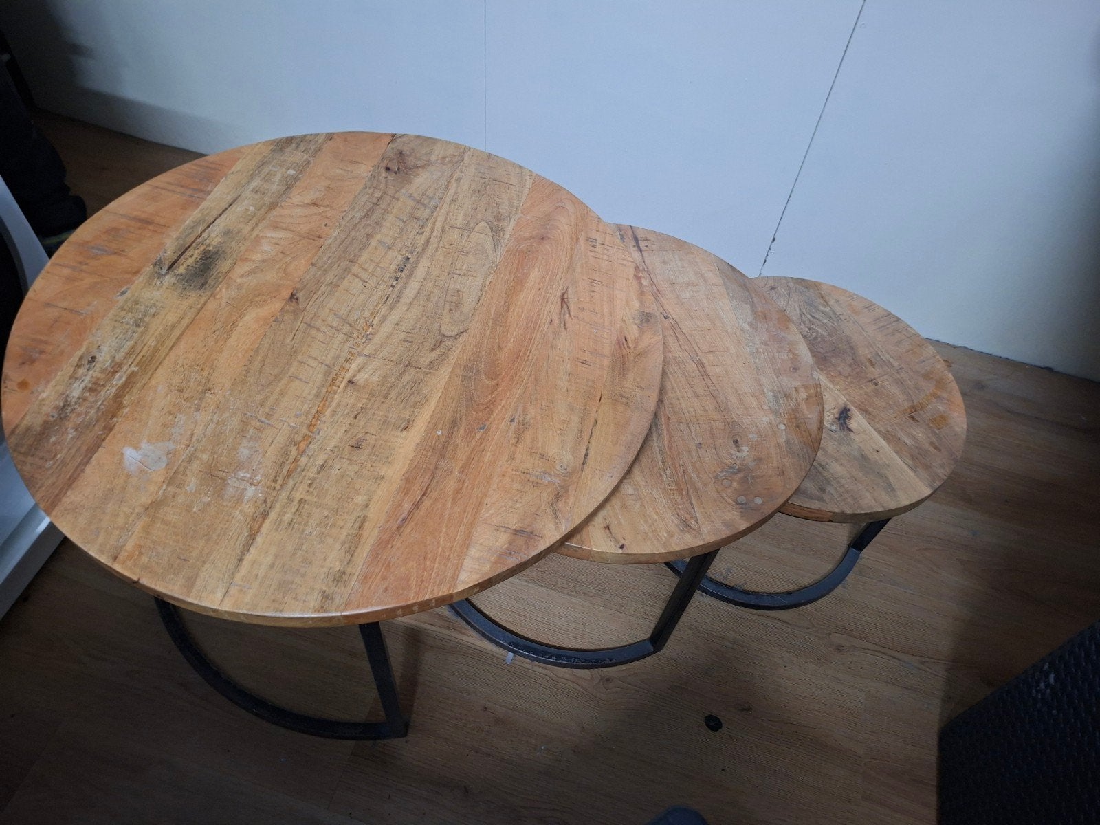 Set van 3 tafels, Ophalen, Gebruikt, Rechthoekig, 75 cm of meer