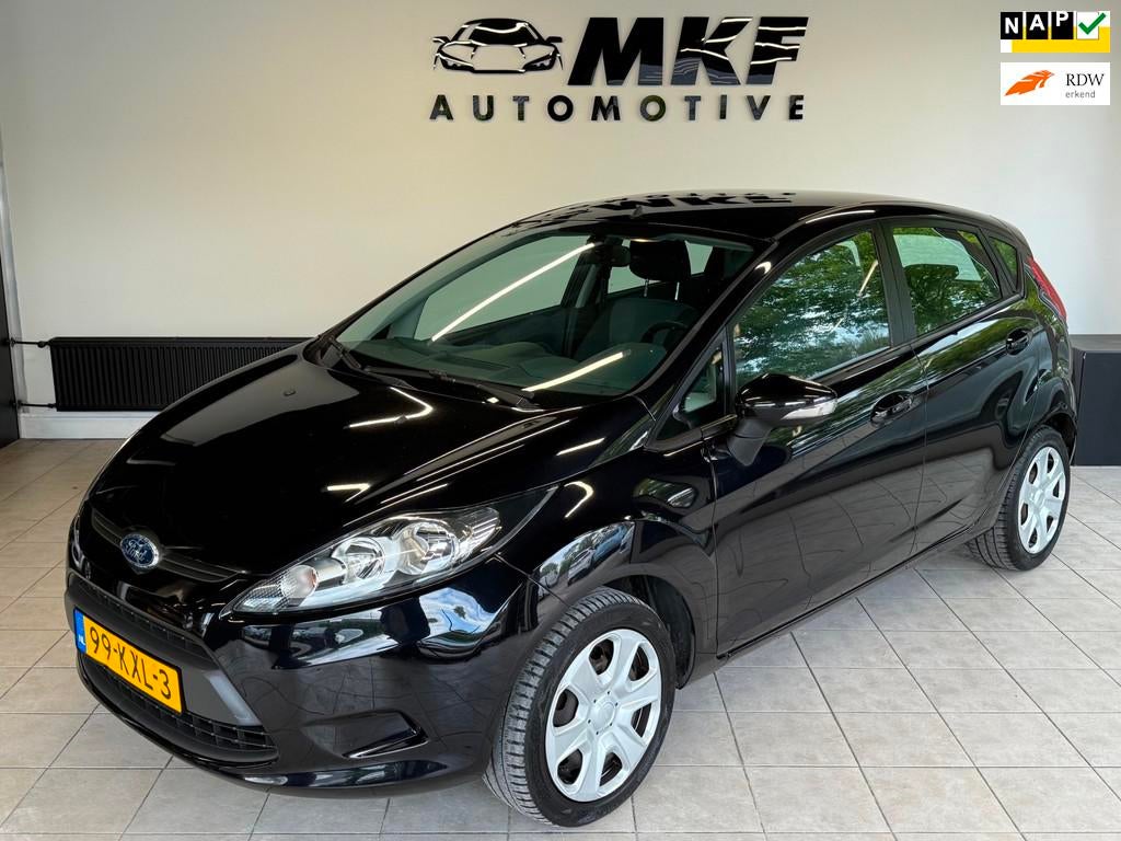 Ford Fiesta 1.25 Limited 5DRS 2010 Zwart Airco/APK!/KM NAP!, Auto's, Ford, Voorwielaandrijving, Euro 5, 1242 cc, 4 cilinders