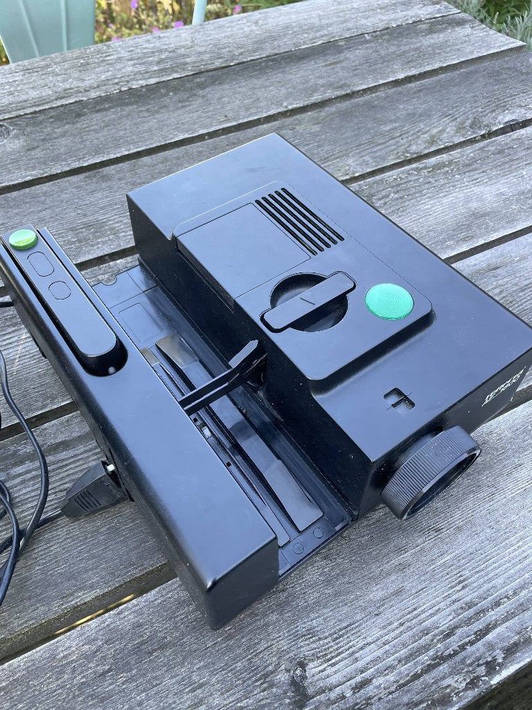 diaprojector, Ophalen, Gebruikt