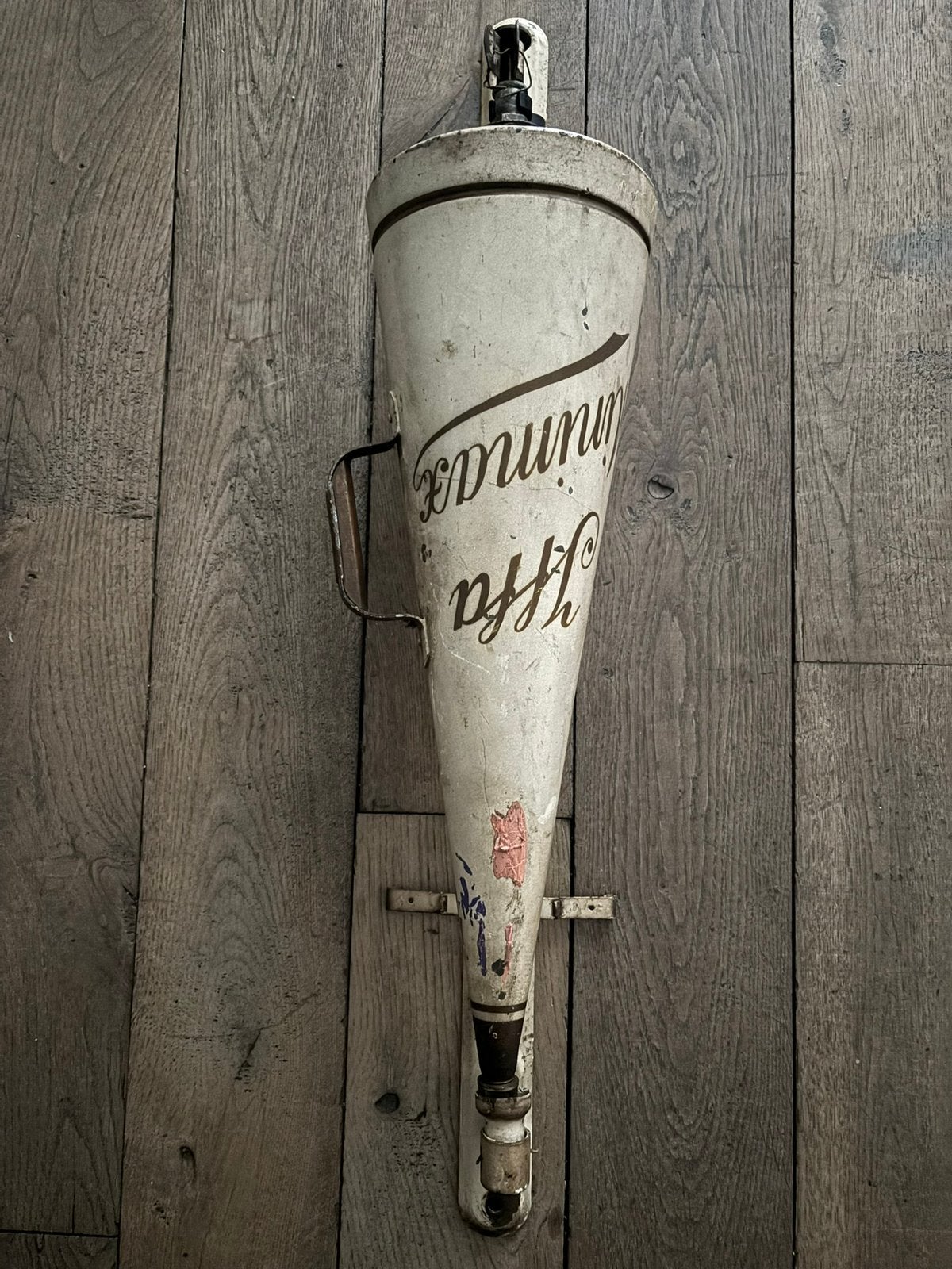 Antieke Minimax Brandblusser met Wandhouder, Antiek en Kunst, Ophalen of Verzenden