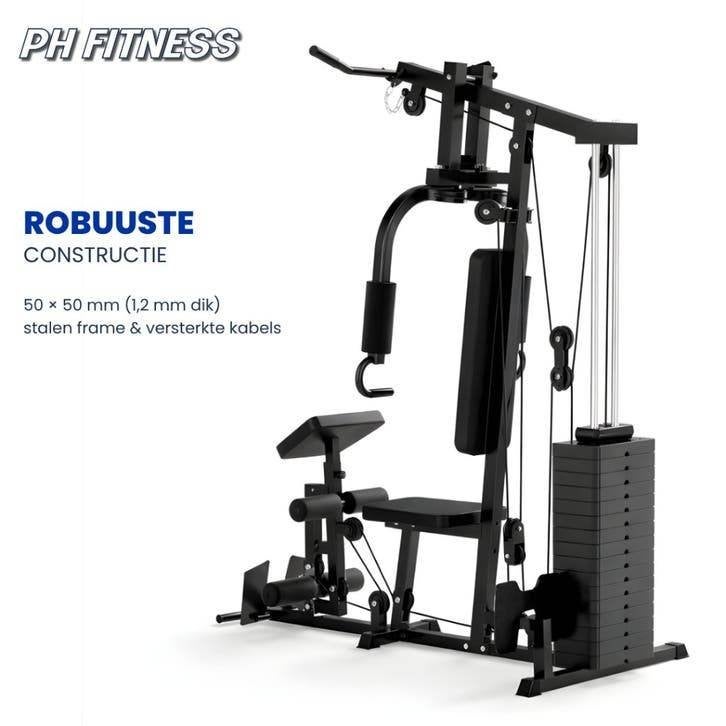 PH Fitness Multi Gym - Krachtstation 100KG, Sport en Fitness, Support@phfitness.nl, Nieuw, Ophalen of Verzenden, Rug