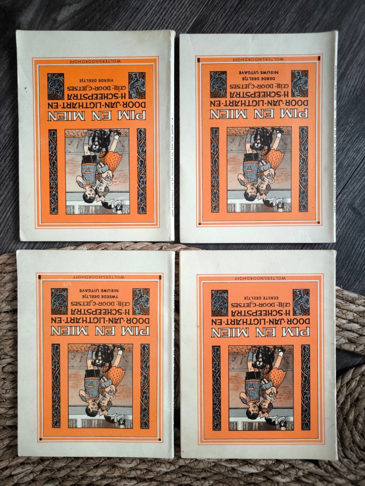 4x Pim en Mien - Jan Ligthart en H scheepstra, Antiek en Kunst, Ophalen of Verzenden