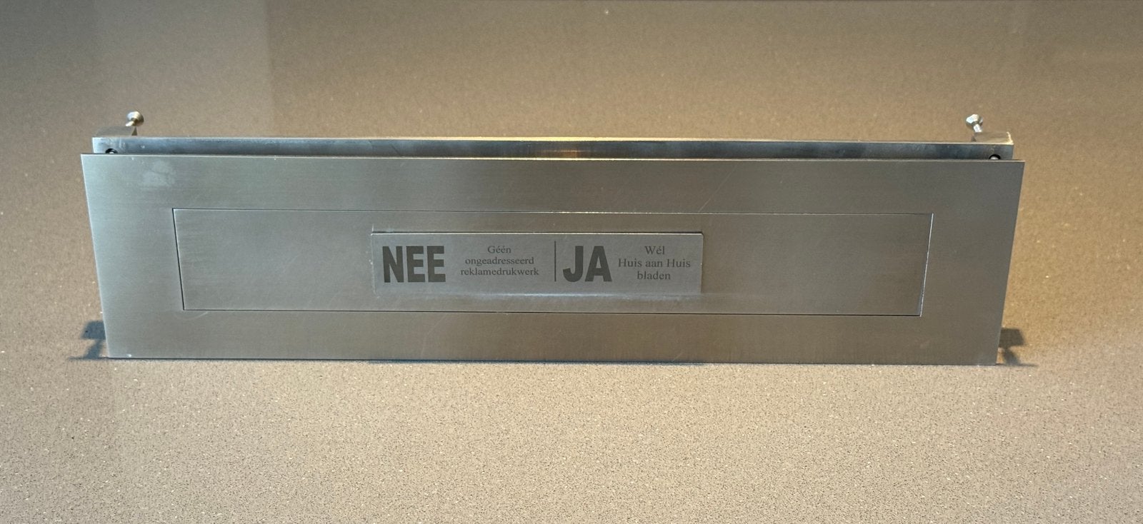 Formani "square" LSQ620, RVS briefplaat/brievenbus, Tuin en Terras, Brievenbussen, Ophalen of Verzenden, Zo goed als nieuw, Rvs