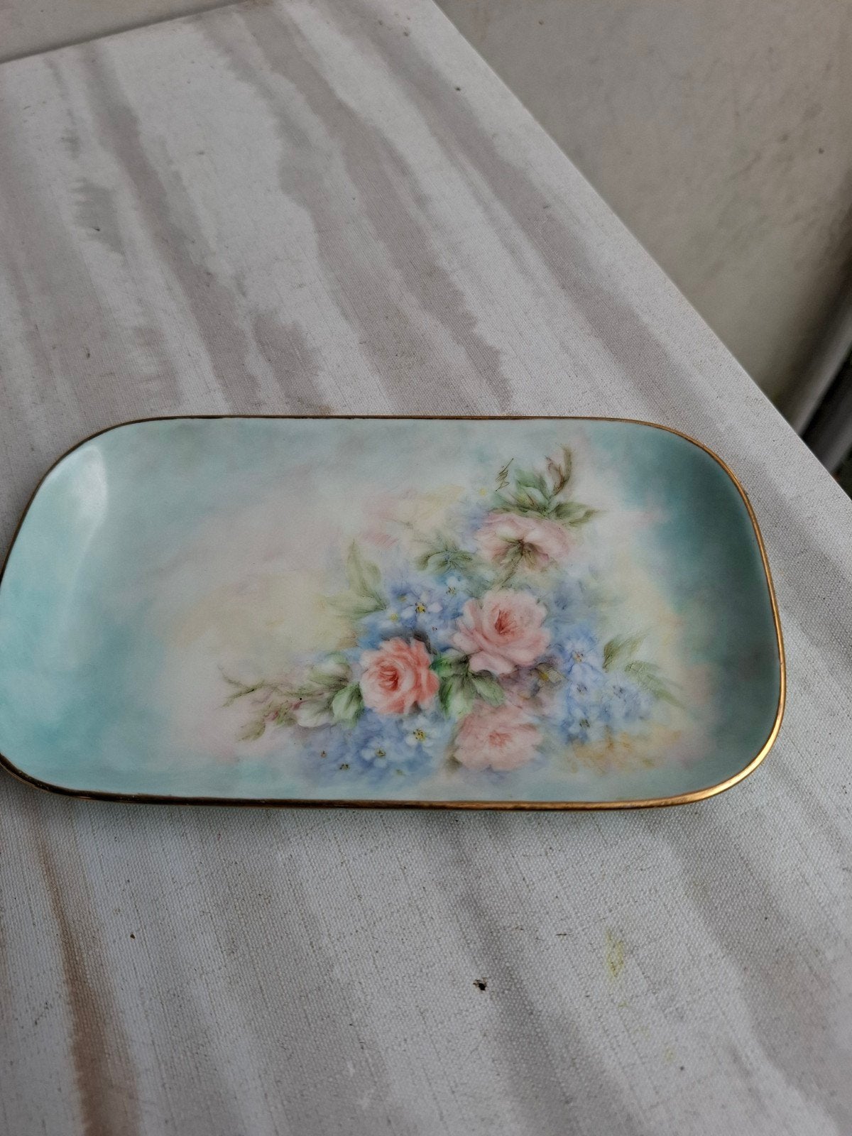 Noritake Handgeschilderd Schoteltje - Joan Burgess 1986, Ophalen of Verzenden