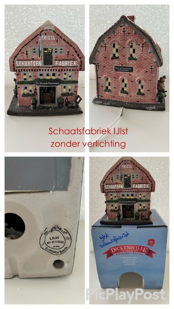 Dickensville, schaatsfabriek Ijlst, Diversen, Kerst, Ophalen of Verzenden, Zo goed als nieuw