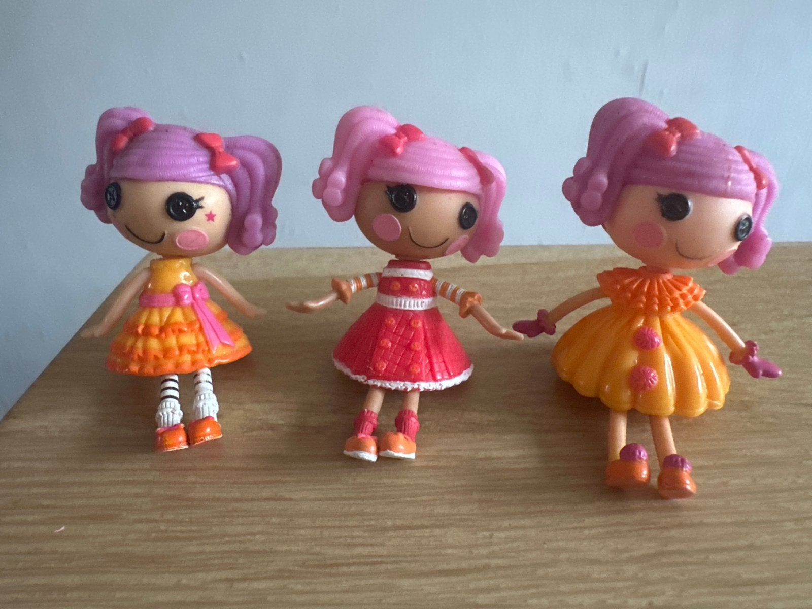 Set van 3 Lalaloopsy Minis poppen, Kinderen en Baby's, Speelgoed | Poppen, Ophalen of Verzenden, Gebruikt, Overige typen