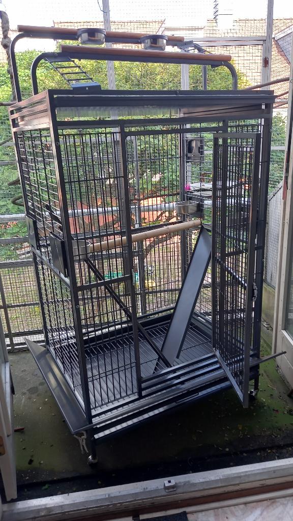 ara  Papegaaienkooi Artemis, Dieren en Toebehoren, Ophalen, Zo goed als nieuw, Metaal, Vogelkooi