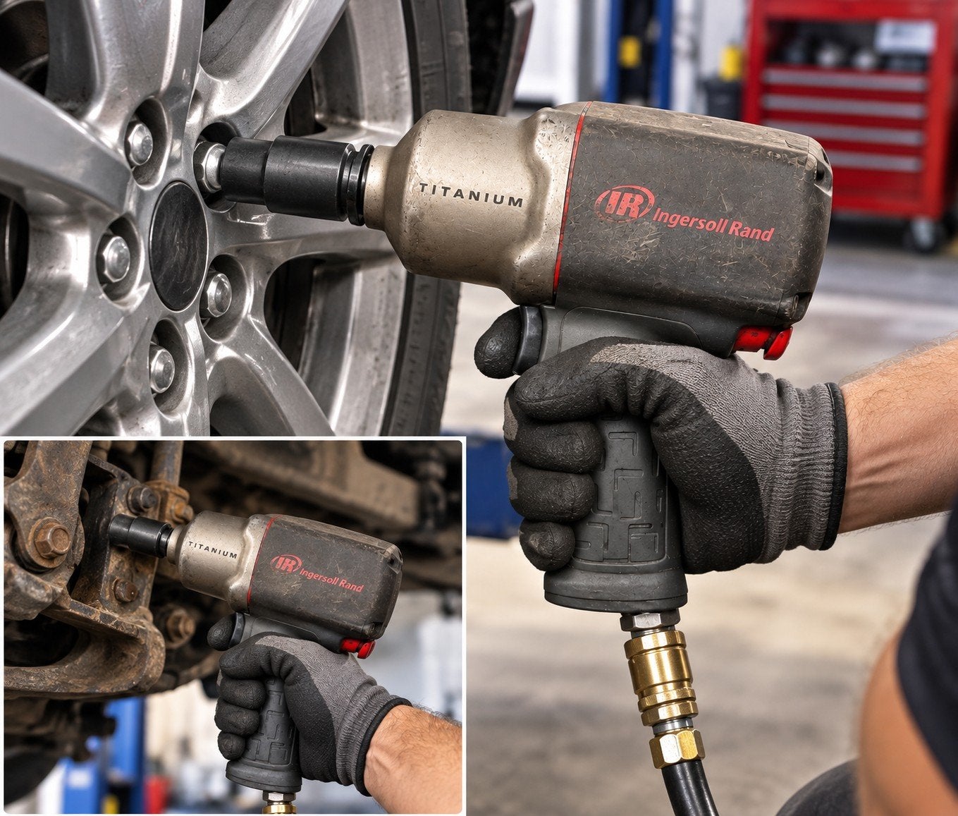 Ingersoll Rand Titanium 1/2” Pneumatische Slagmoersleutel, Ophalen of Verzenden, Gebruikt