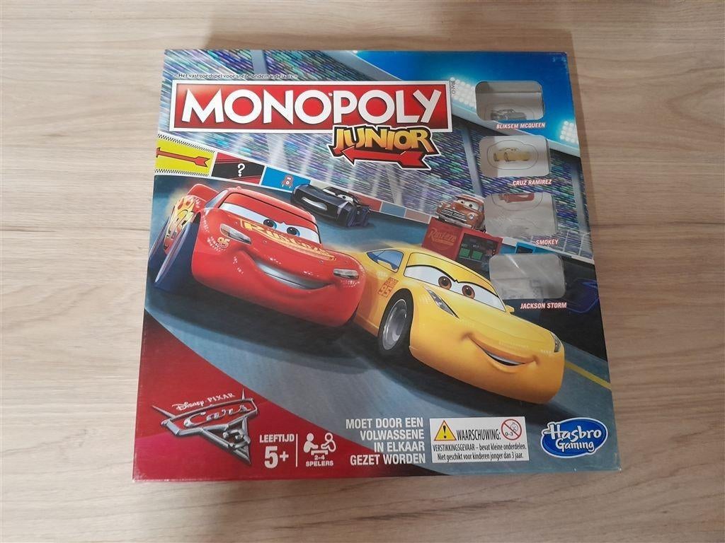 monopoly junior cars 3 - s1982, Hobby en Vrije tijd, Gezelschapsspellen | Bordspellen, Verzenden, Zo goed als nieuw