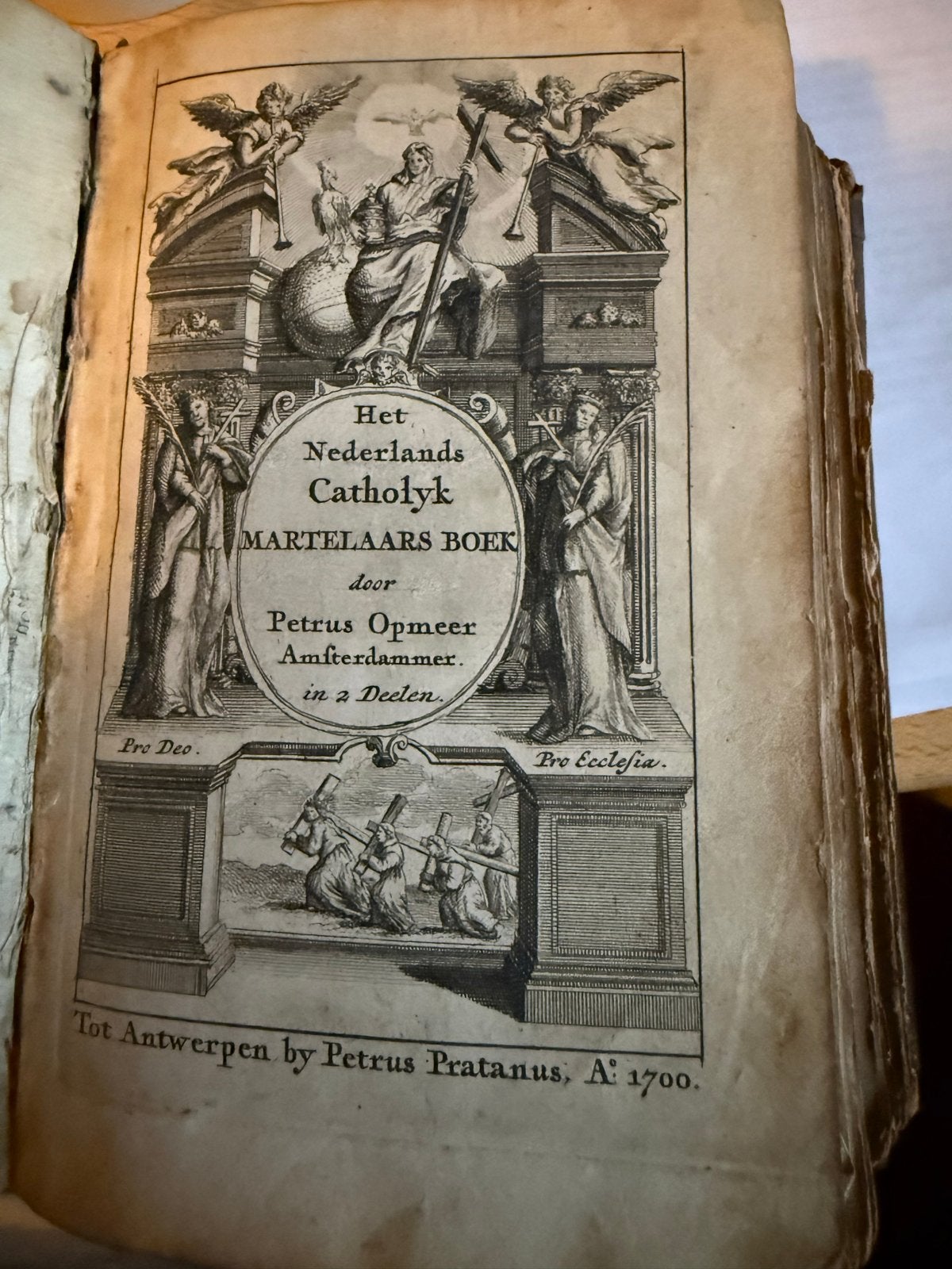 Het Nederlands Catholyk Martelaars Boek - Petrus Opmeer, Boeken, Ophalen of Verzenden, Gelezen, Spiritualiteit algemeen, Verhaal of Roman
