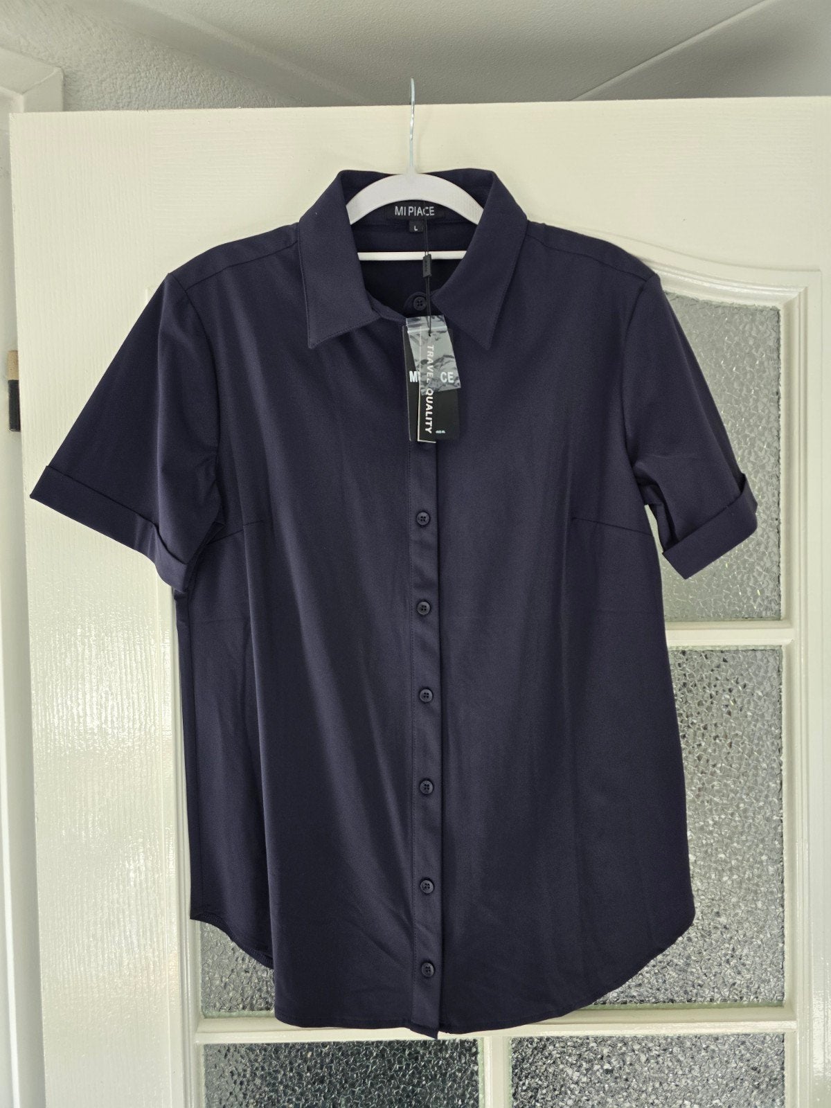 nieuw mi piace travel L blouse donkerblauw, Ophalen of Verzenden, Nieuw, Blauw