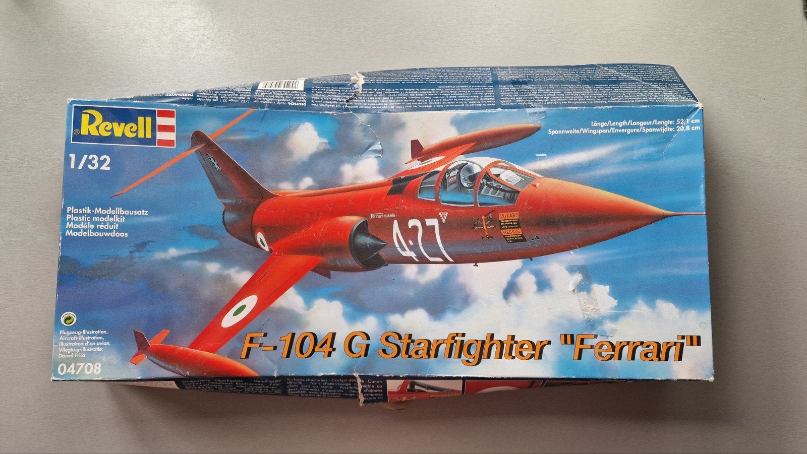 Revell F-104 G Starfighter "Ferrari" modelbouwkit, Revell, Nieuw, Ophalen of Verzenden, Groter dan 1:72