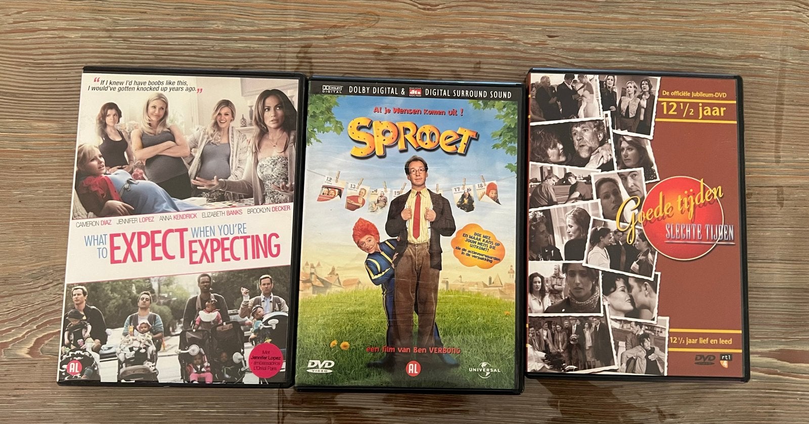 DVD-collectie: What to Expect, Sproet, Goede Tijden, Alle leeftijden, Ophalen, Gebruikt