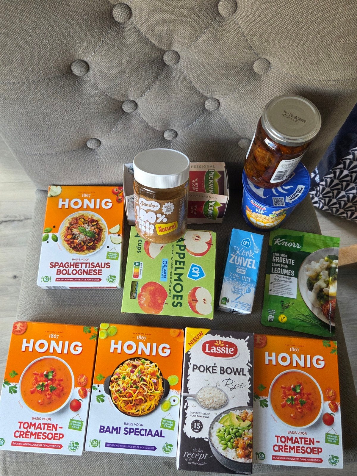 Boodschappen ( over datum), Ophalen