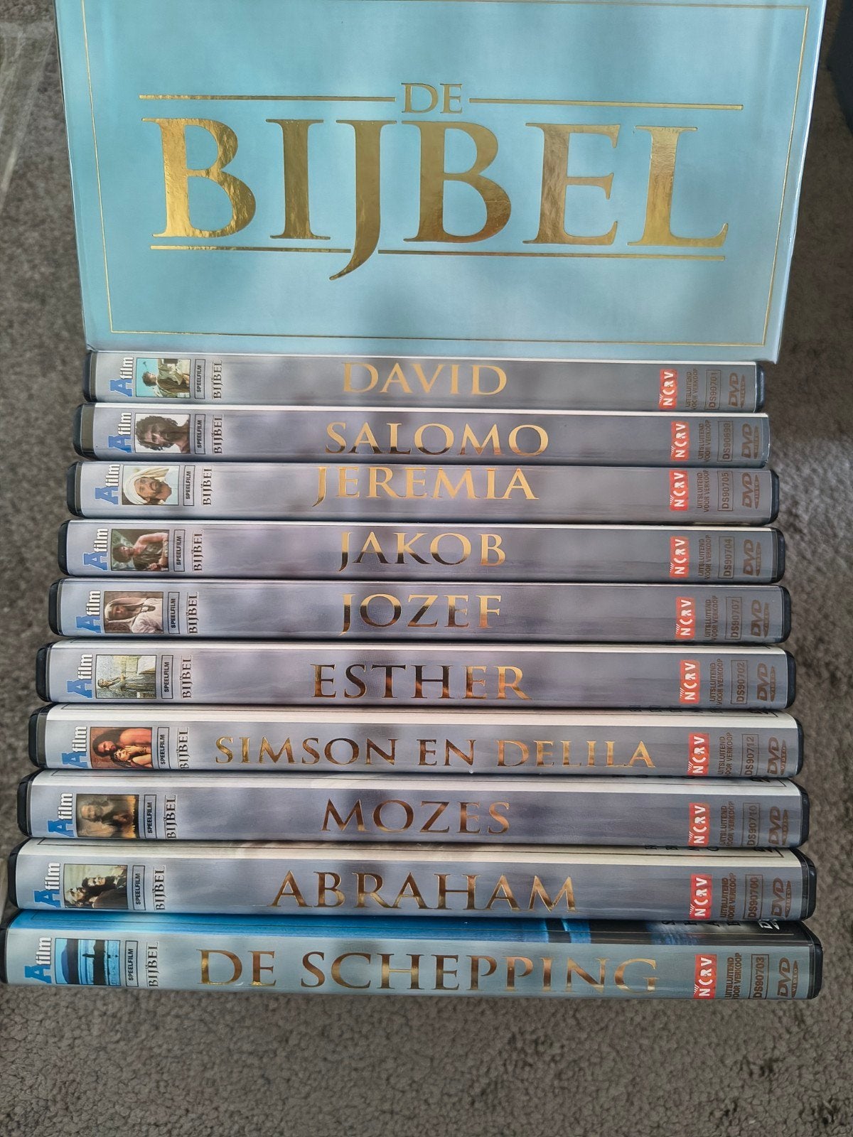 10 DVD box over schepping en bijbelse personen, Engels, Alle leeftijden, Ophalen of Verzenden, Zo goed als nieuw