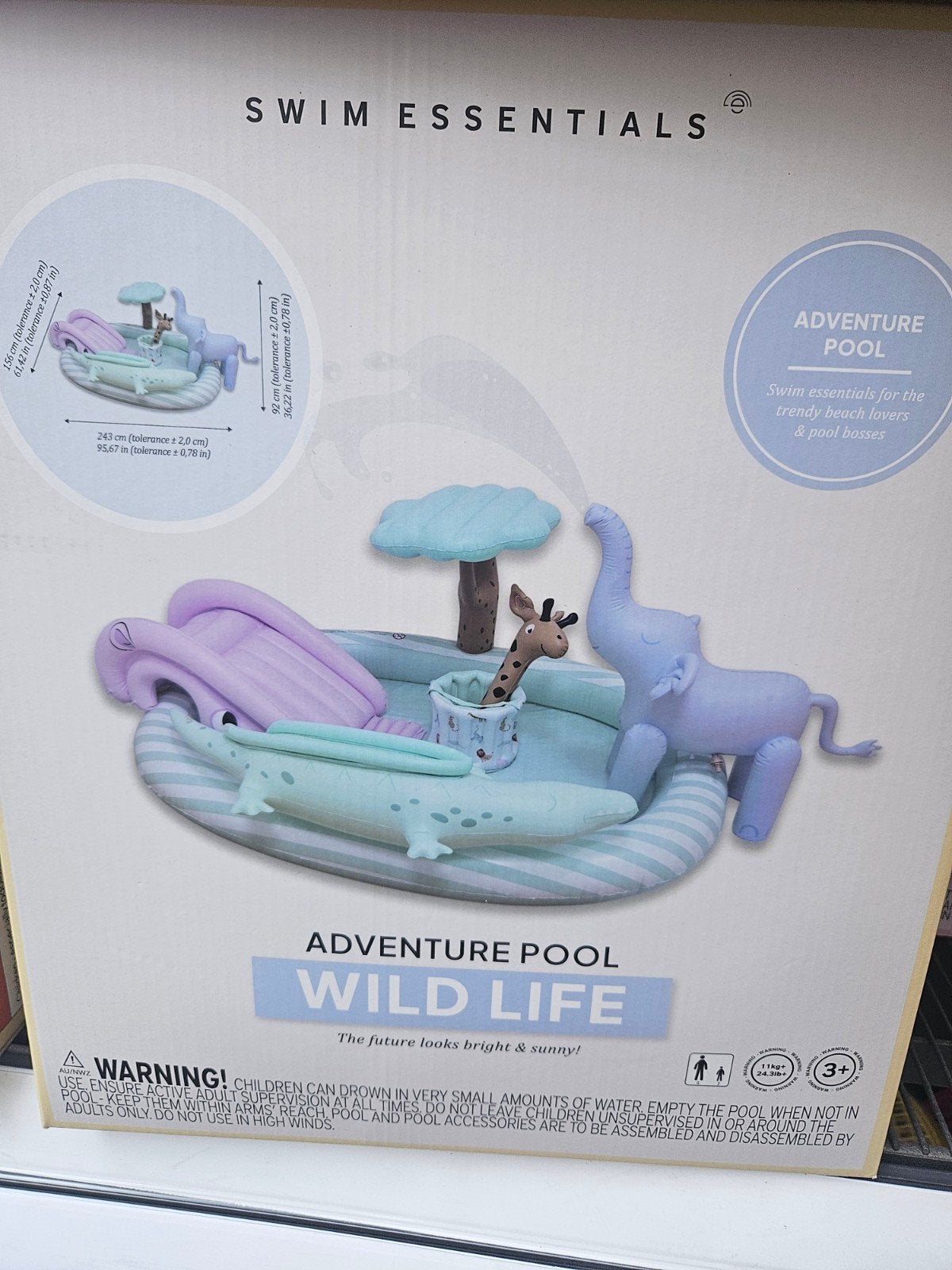 Zwembad jungle, Kinderen en Baby's, Speelgoed | Buiten | Opblaasfiguren, Ophalen of Verzenden