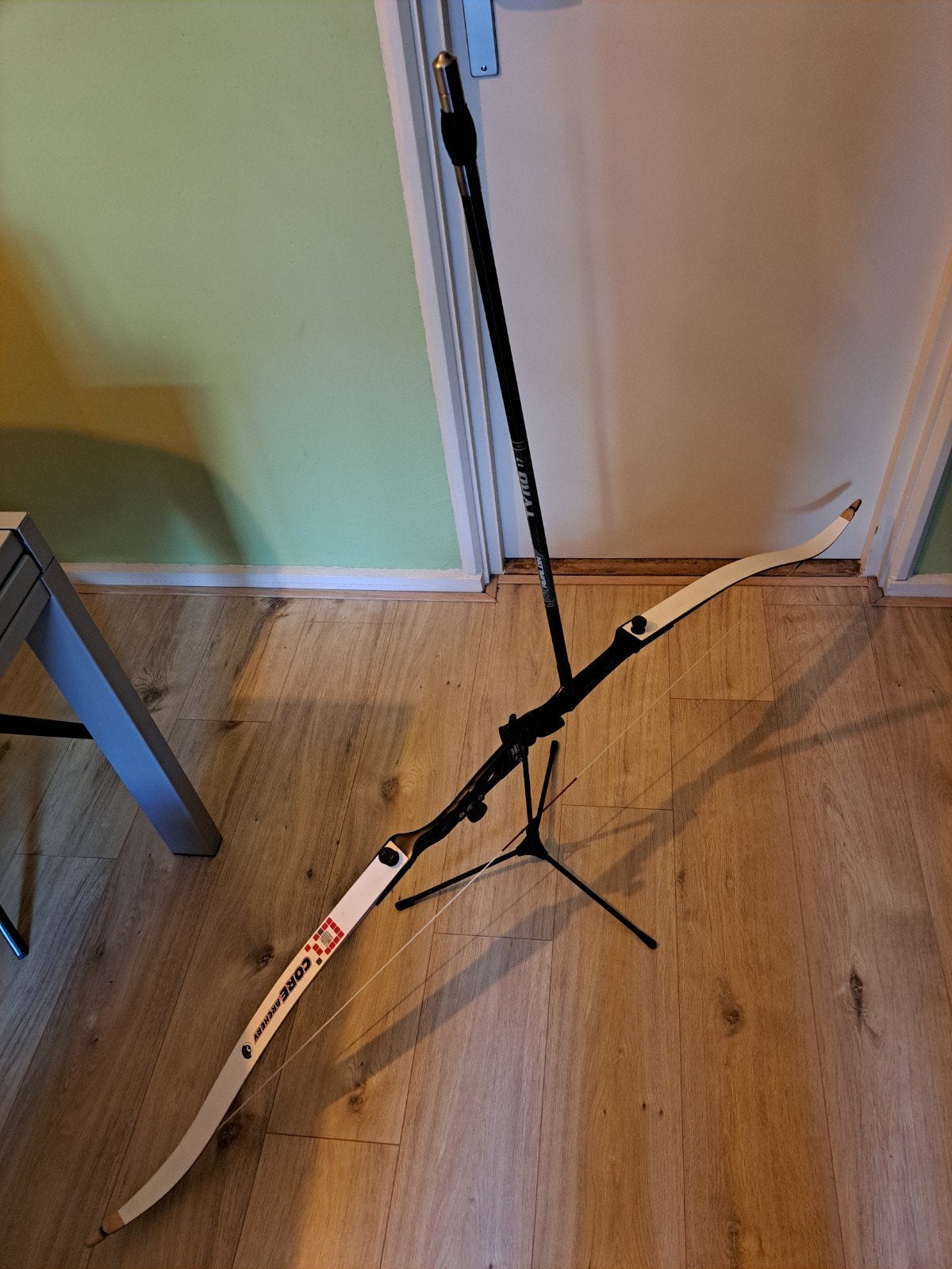 Recurveboog 18 pond met complete accessoireset, Ophalen, Gebruikt, Recurveboog