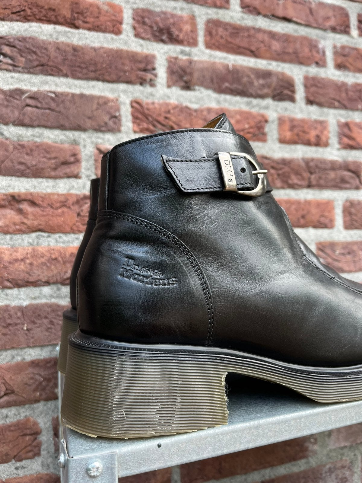 Dr. Martens 8466 MIE Buckle boot jazz sole maat Uk 8/ Eu 42, Dr. Martens, Docs, Zwart, Docs