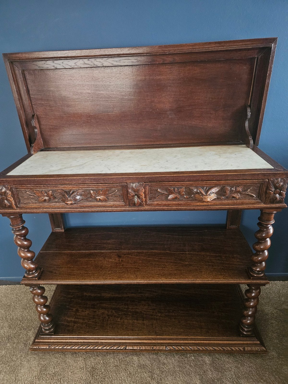 Console/halkast ong.100 jaar oud, Ophalen