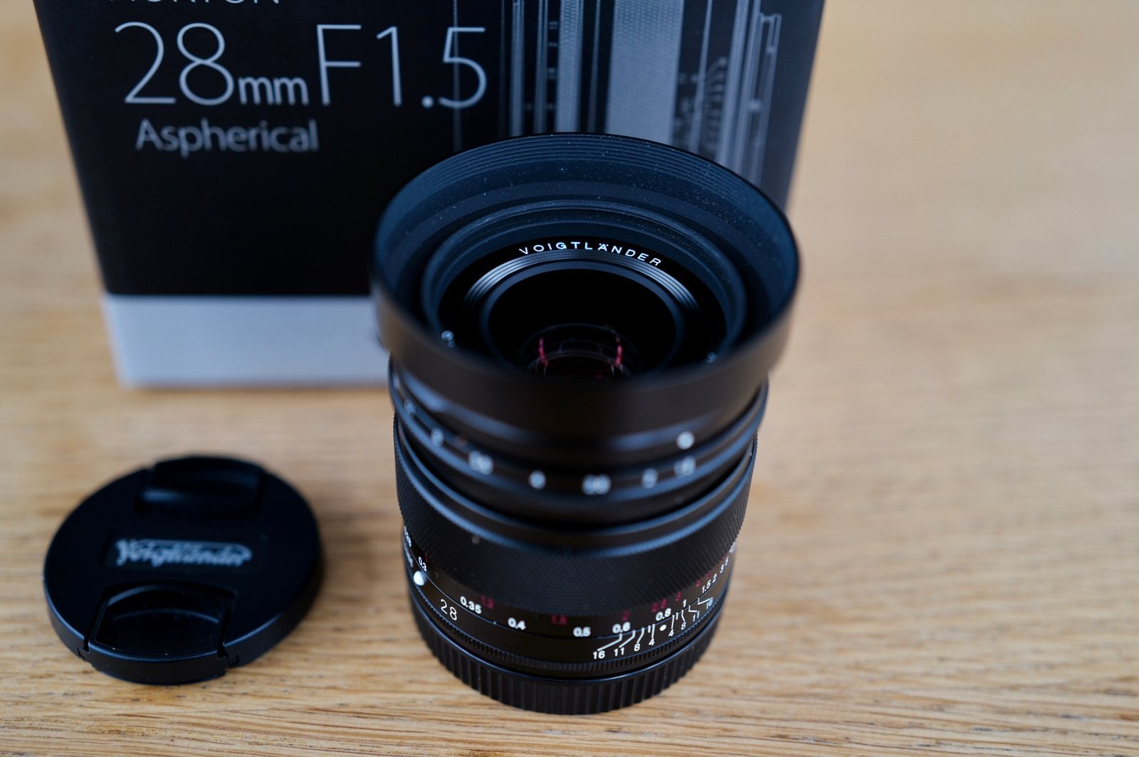 Voigtländer Nokton 28mm F/1.5 Sony - nieuwstaat - garantie, Ophalen of Verzenden, Zo goed als nieuw