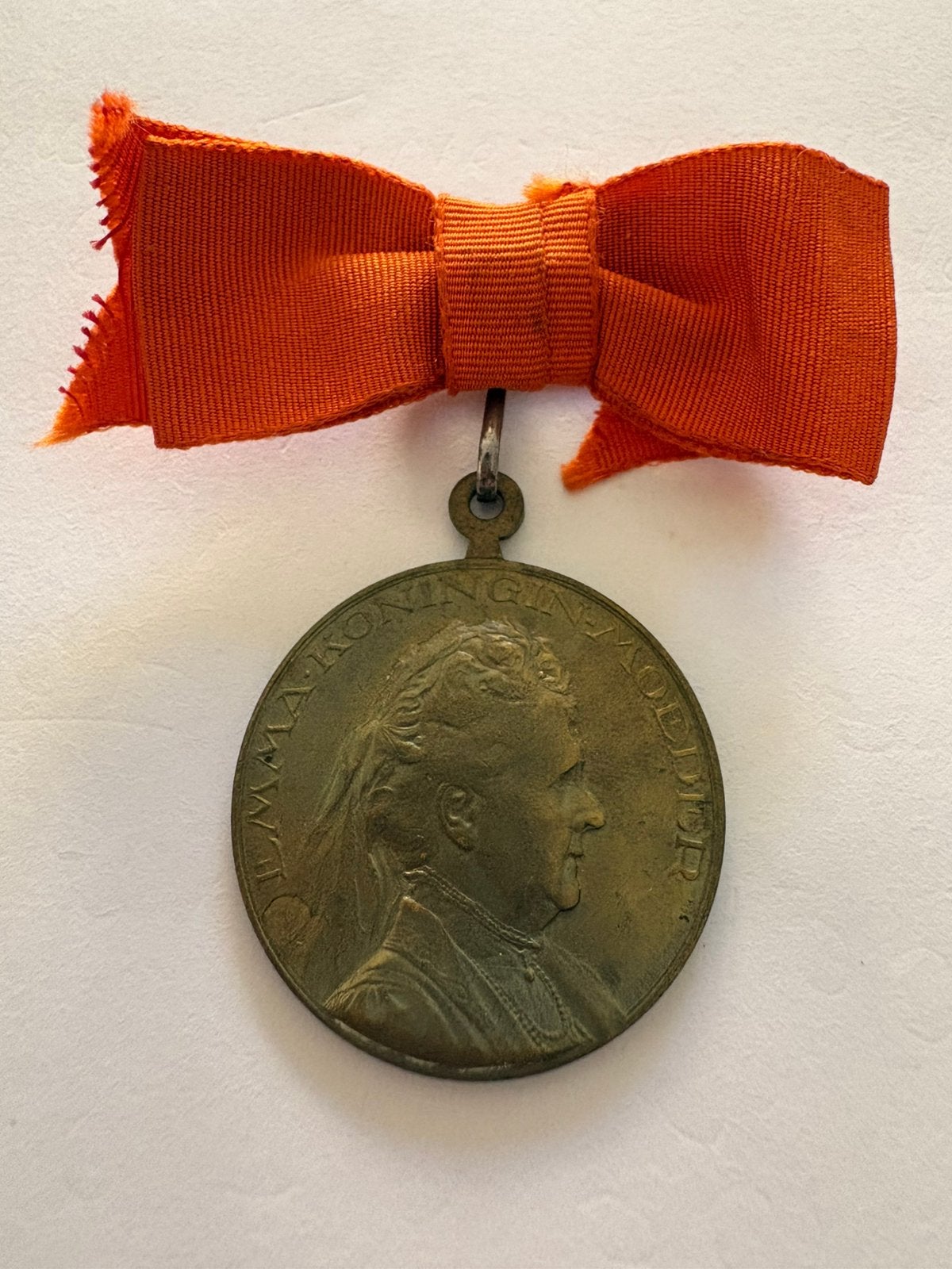 Medaille Koningin Emma, Ophalen of Verzenden, Brons