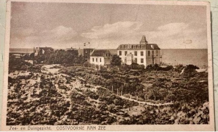 Oostvoorne aan Zee boulevard EEUW geleden, Ophalen of Verzenden, 1920 tot 1940, Noord-Holland