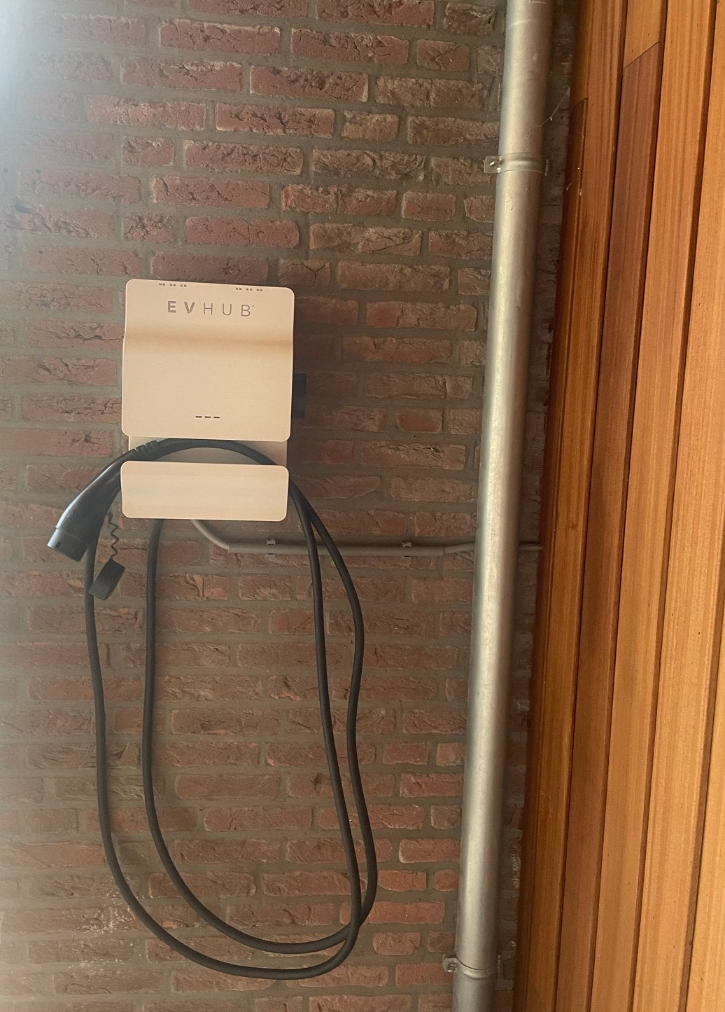 EVHub laadpaal (wit). Type 2 - 7.4kW en 22kW (32A) - Wit, Ophalen, Zo goed als nieuw, Laadpaal en Laadkabel