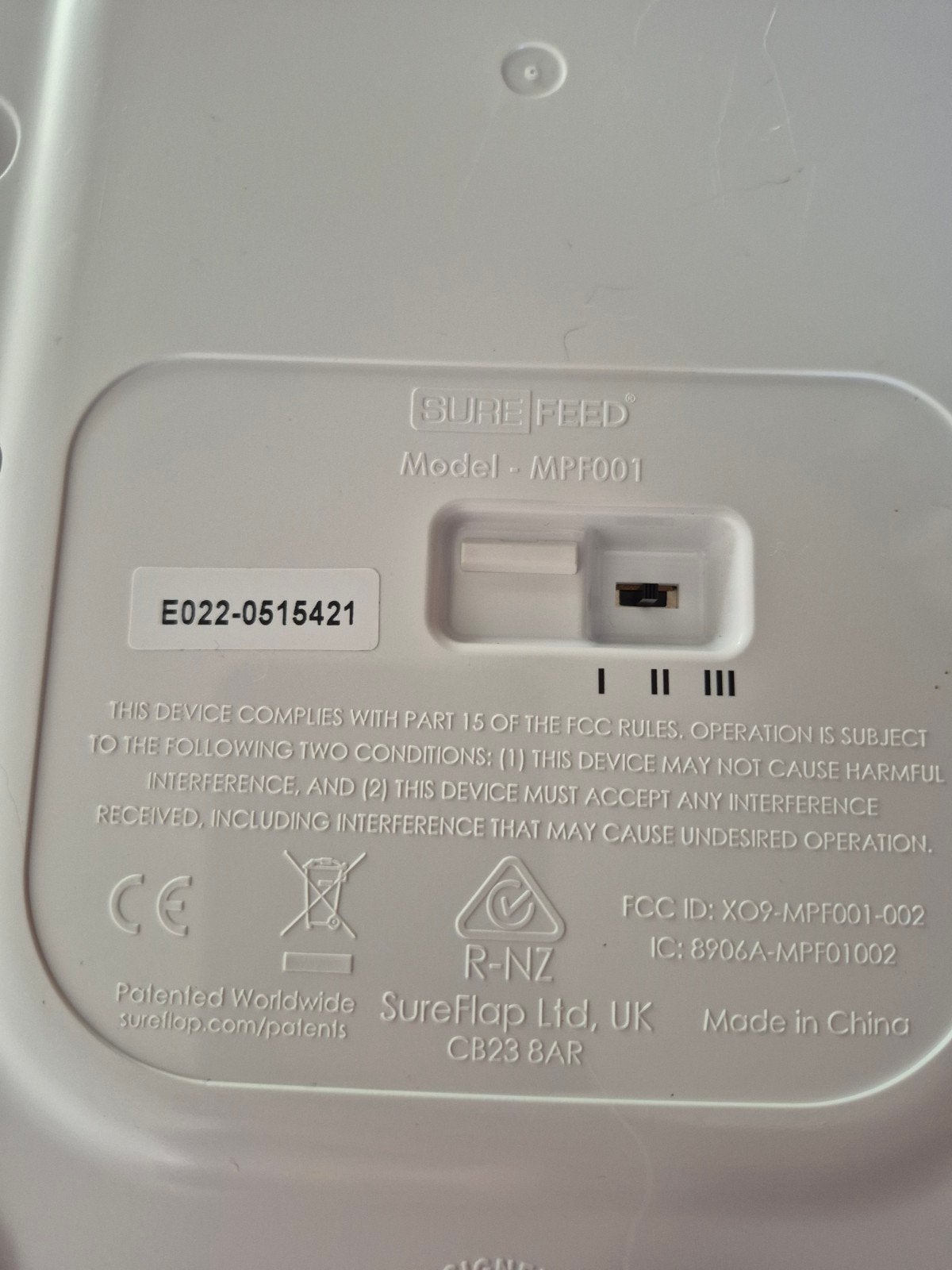 Surefeed MPF001 automatische katten voerbak., Ophalen of Verzenden, Automatisch, Gebruikt