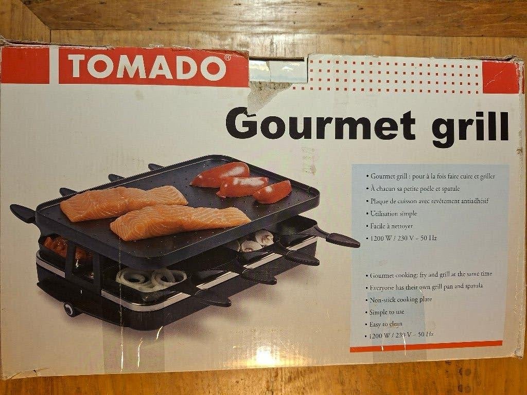 Tomado Gourmet Grill - Spatels ontbreken, Ophalen, Gebruikt, 4 t/m 7 personen