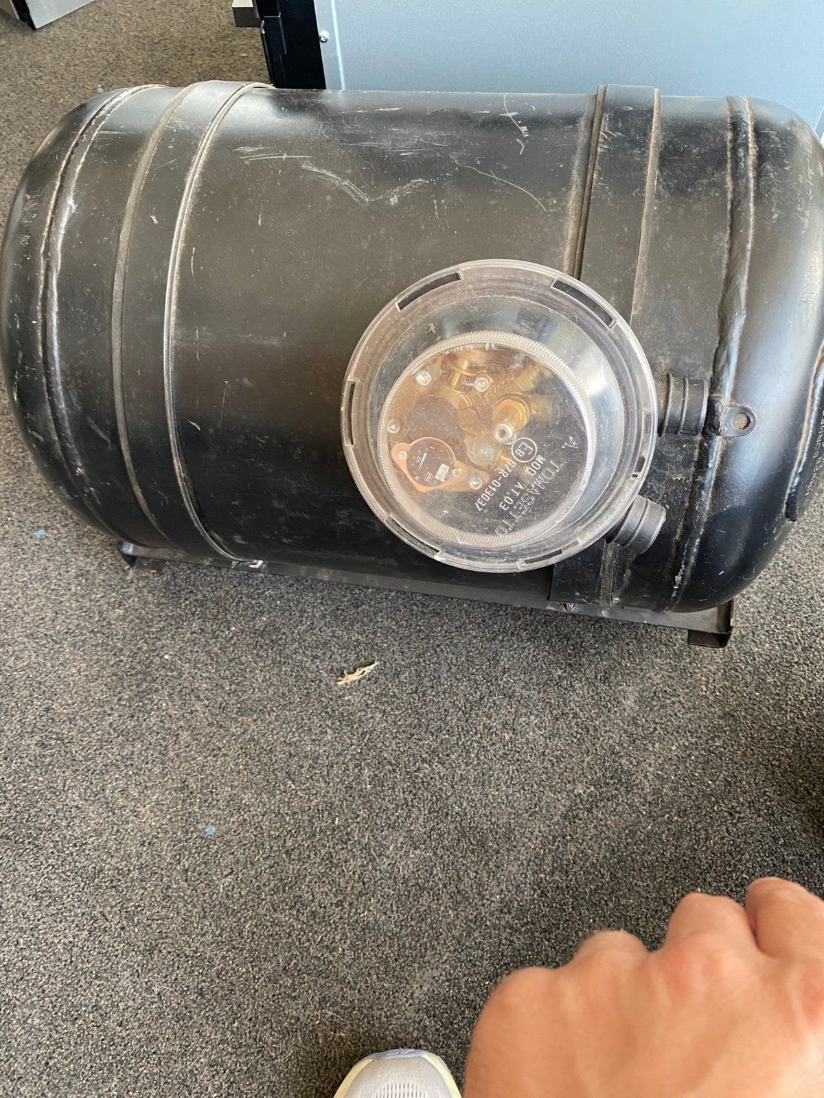 Bormech LPG/Gas tank, Ophalen