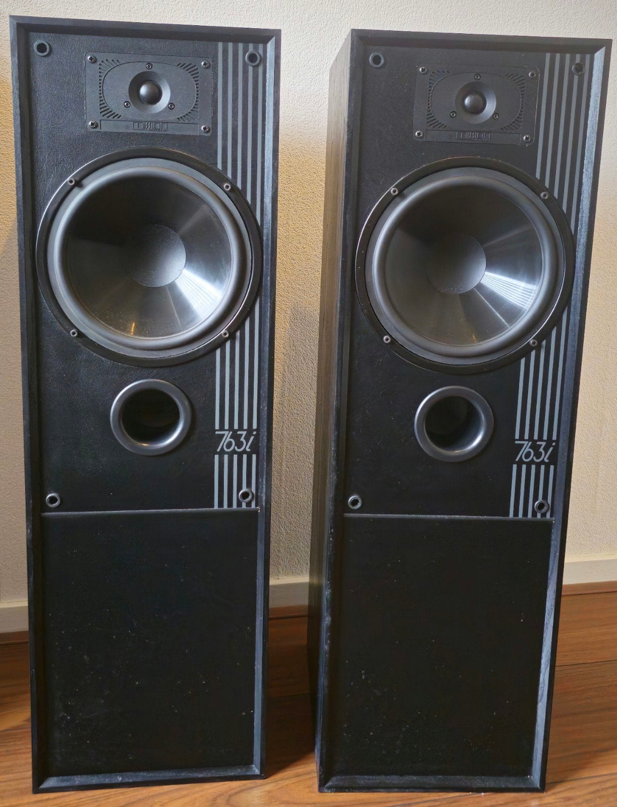 Mission 763i 2 weg basreflex, bi wire, Made in the UK,izgst, Audio, Tv en Foto, Luidsprekers, Gebruikt, Front, Rear of Stereo speakers