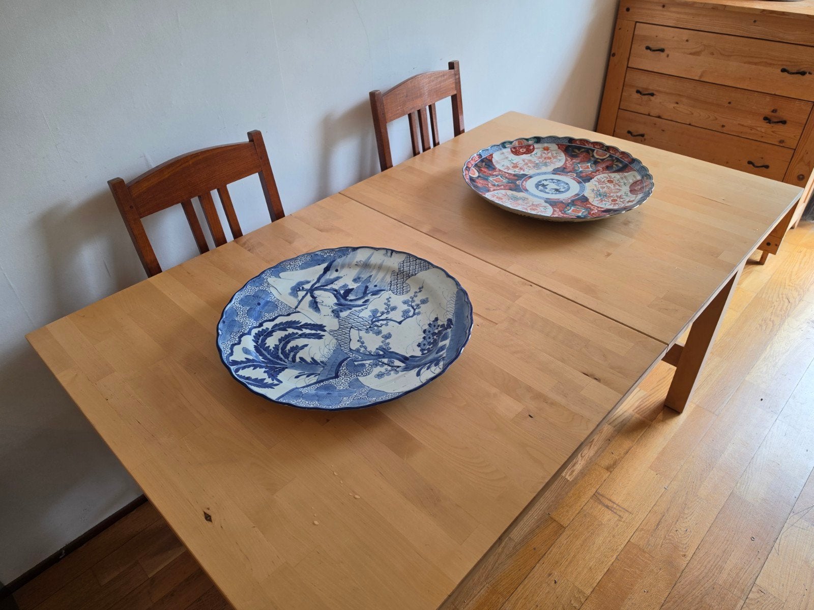 2 grote antieke schalen japans en chinees, Ophalen