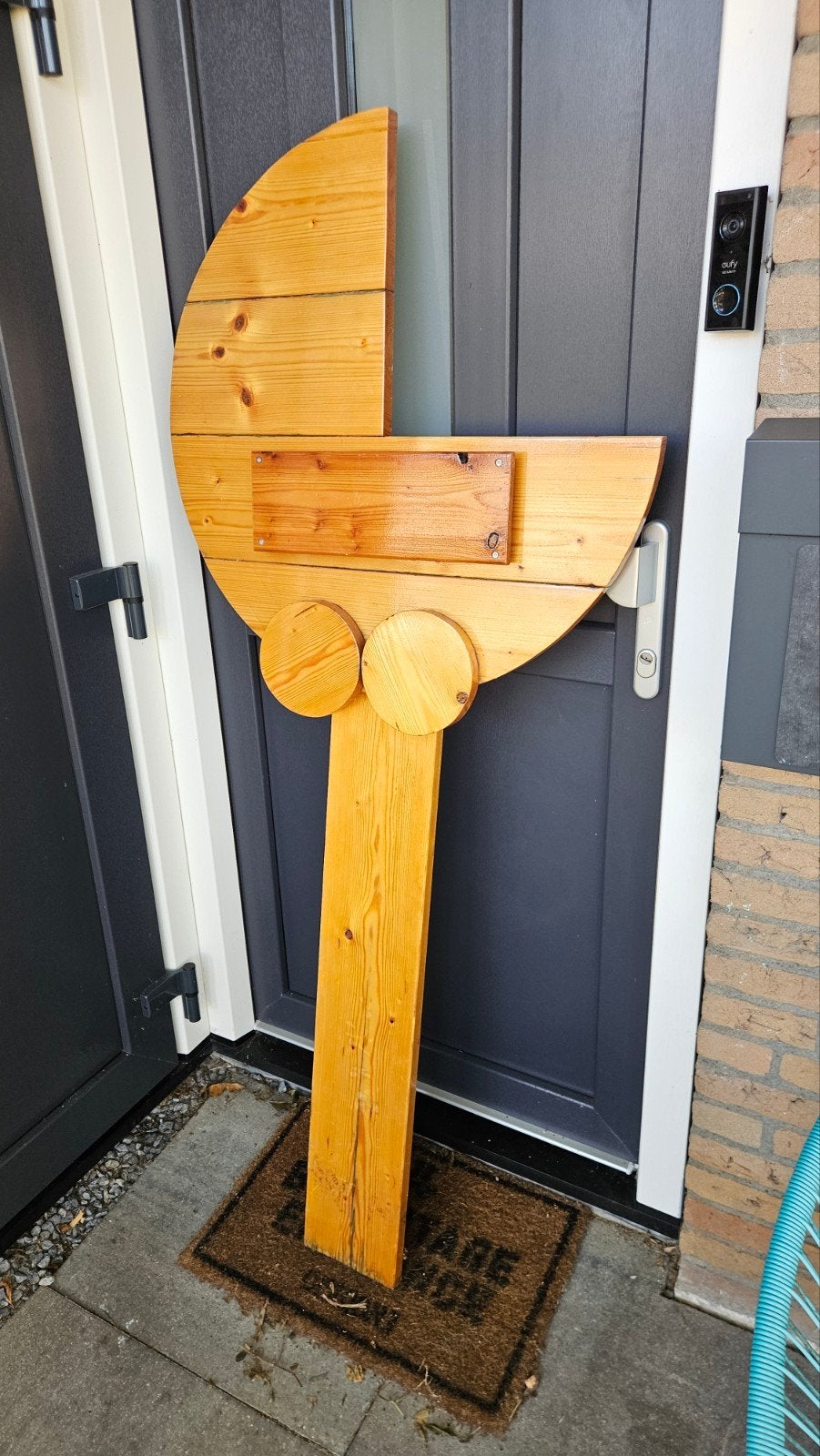 Handgemaakt Geboortebord Kinderwagen, Kinderen en Baby's, Ophalen, Zo goed als nieuw, Geboortebord