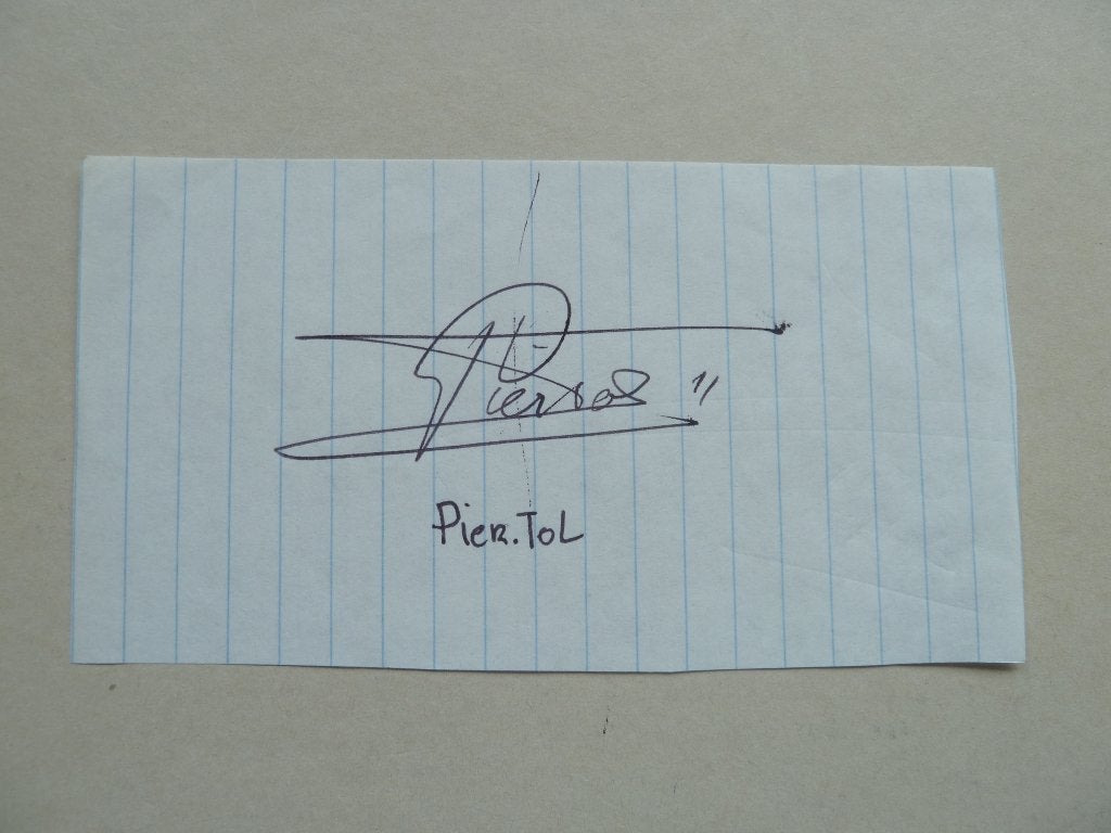 Handtekening. Kees.Pier.Tol.   AZ, Ophalen of Verzenden, Zo goed als nieuw, AZ, Overige typen