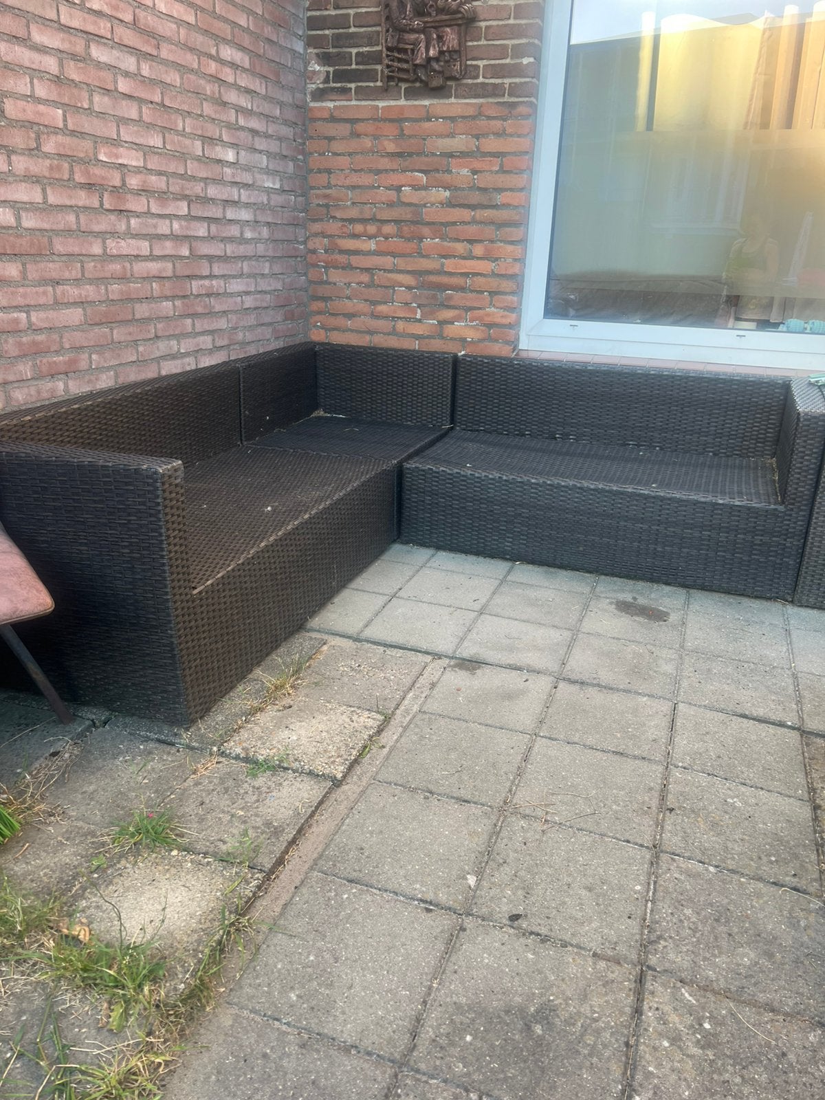 Gratis tuinlounge, Ophalen, Gebruikt, Bank, 5 zitplaatsen