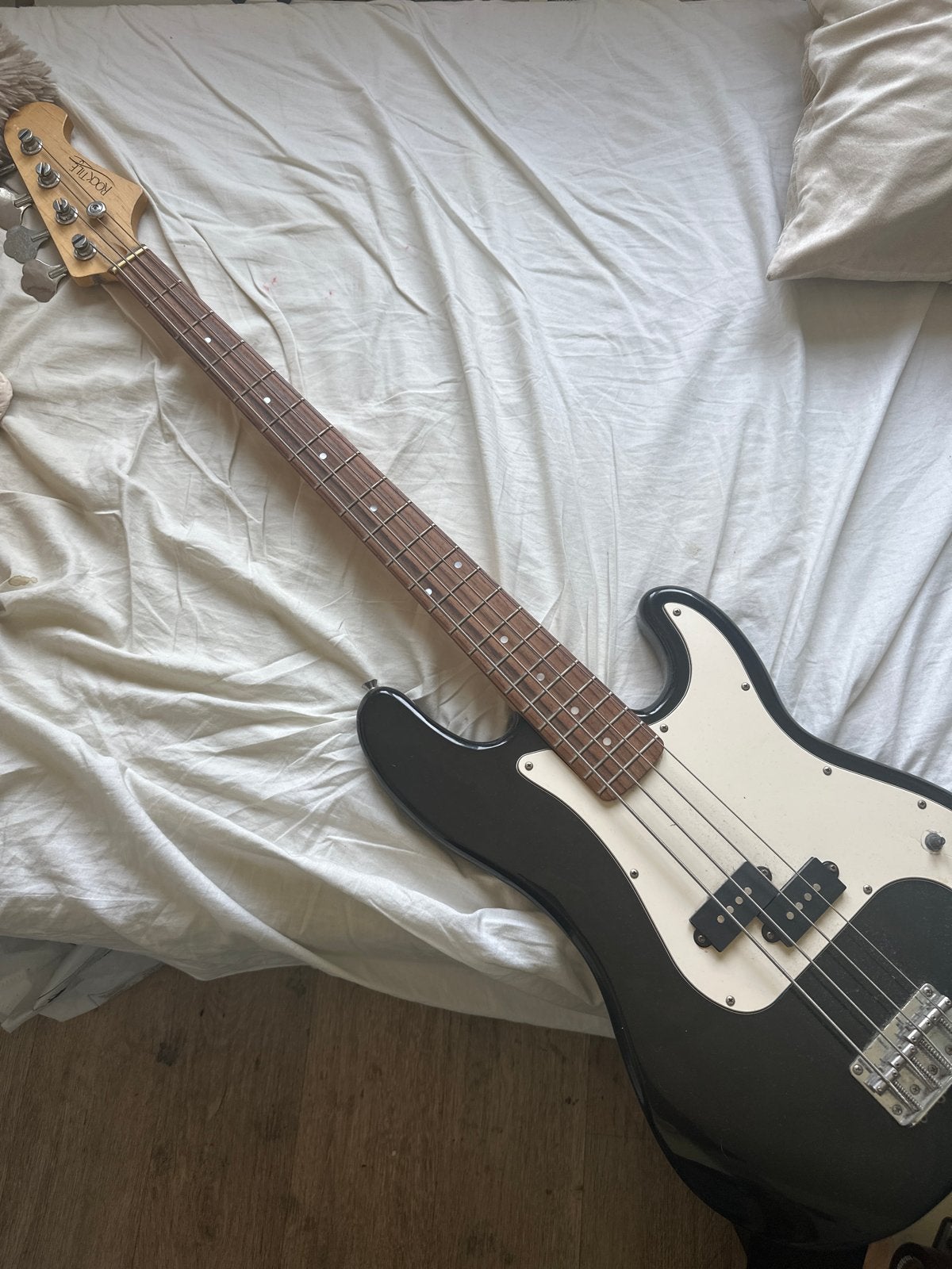 ESP LTD B-50 Basgitaar - Zwart, Gebruikt rock tile, Muziek en Instrumenten, Snaarinstrumenten | Gitaren | Bas, Ophalen of Verzenden