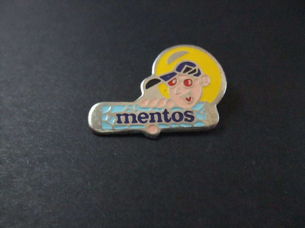 Mentos ( snoep) Nederlandse bedrijf Perfetti Van Melle) pin, Ophalen of Verzenden, Gebruikt, Overige onderwerpen
