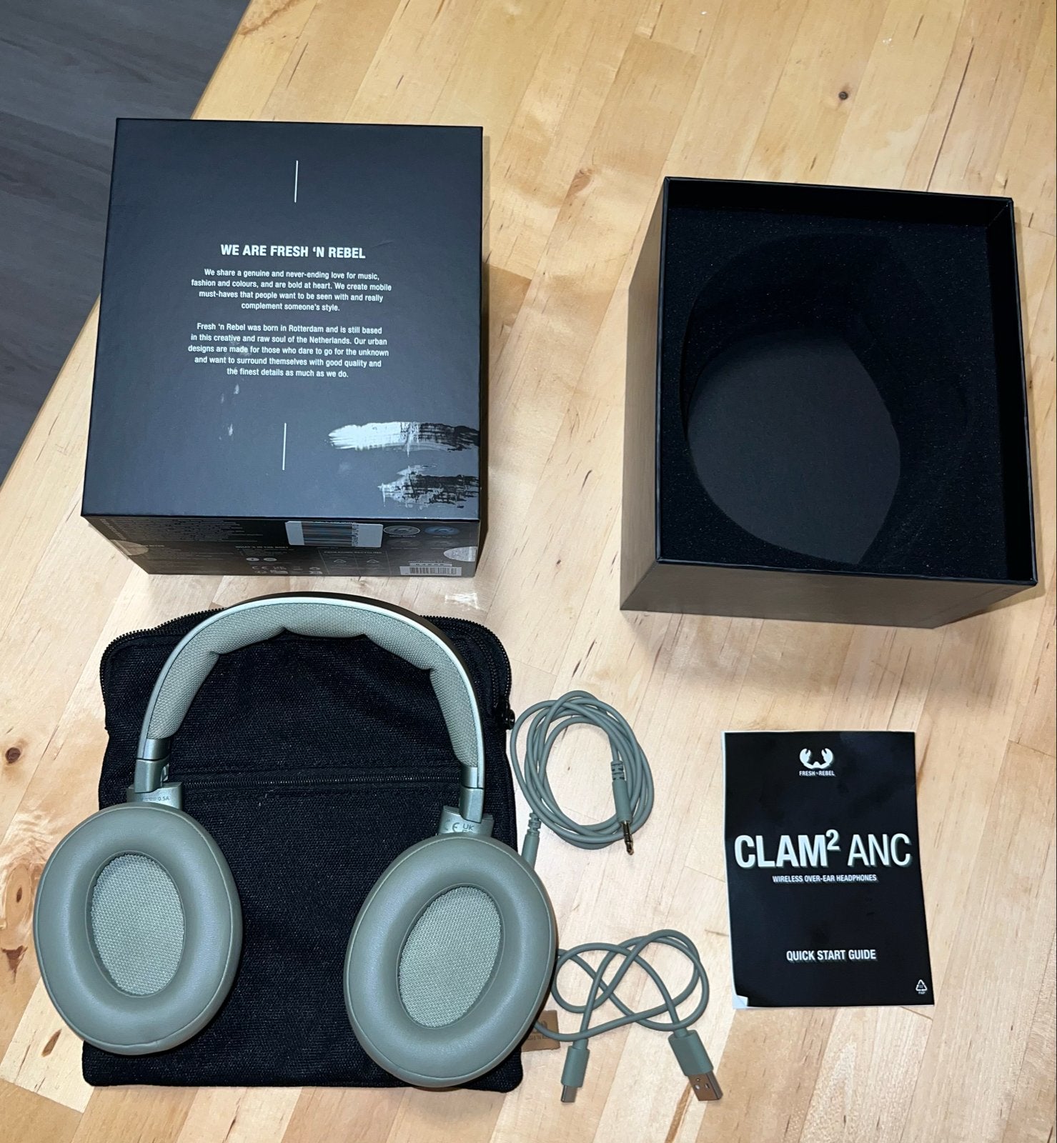 Fresh 'n Rebel Clam 2 ANC koptelefoon - Zo goed als nieuw, Audio, Tv en Foto, Koptelefoons, Fresh 'n Rebel, Bluetooth, Ophalen of Verzenden