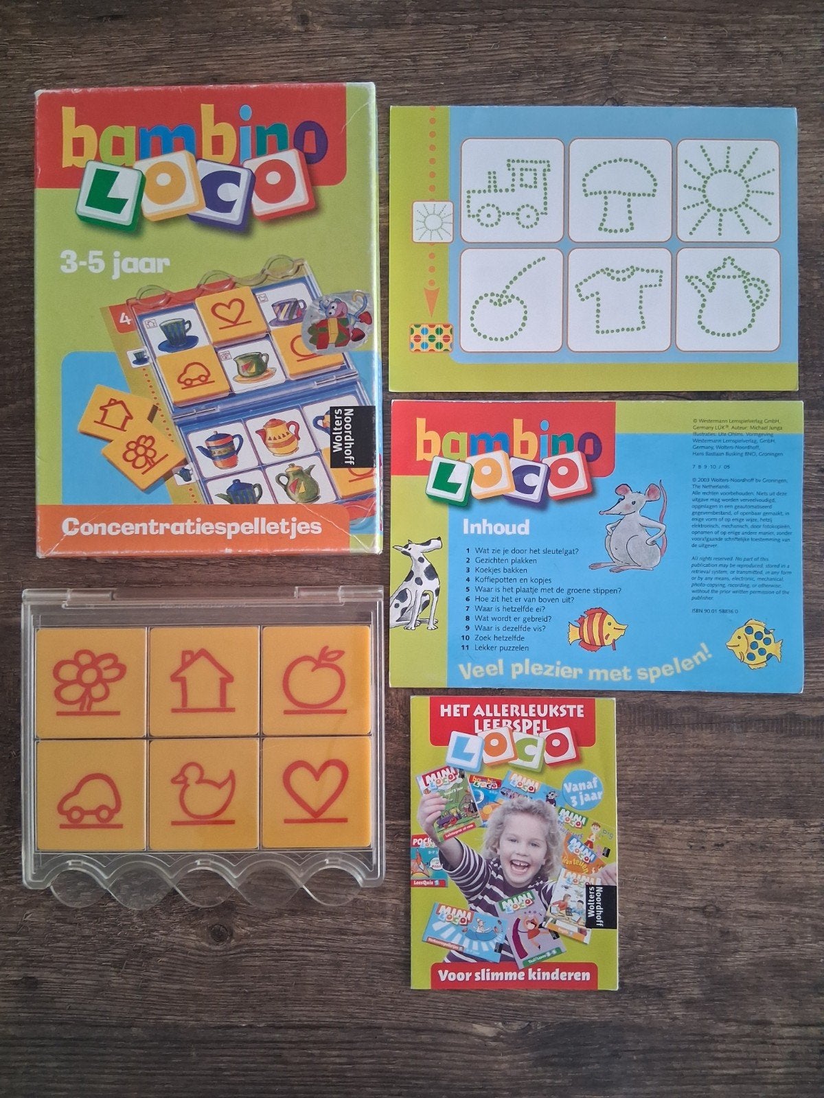 Bambino Loco Concentratiespelletjes 3-5 jaar, Kinderen en Baby's, Speelgoed | Educatief en Creatief, Ophalen of Verzenden, Zo goed als nieuw