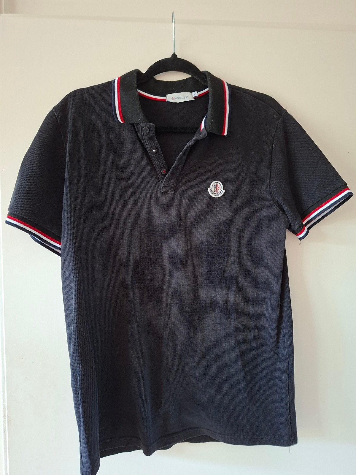 Moncler Polo Shirt Zwart - Origineel, Kleding | Heren, Moncler, Maat 48/50 (M), Zwart, Ophalen of Verzenden
