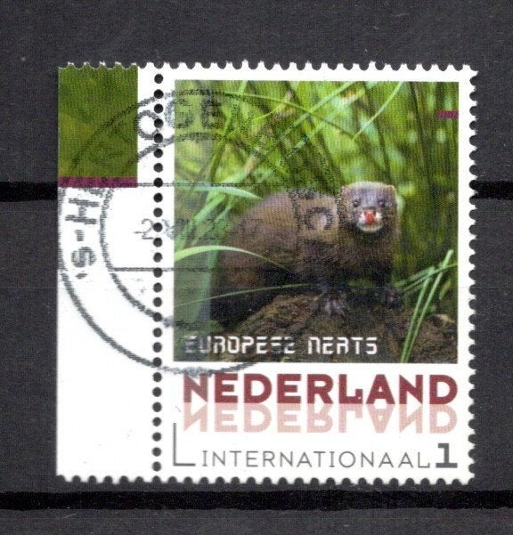 gestempelde zegel. Persoonlijke: Nerts internationaal, Ophalen of Verzenden, Na 1940, Gestempeld