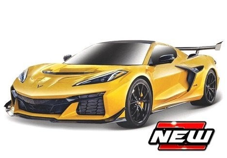 Chevrolet Corvette C8 ZR1 2025 Geel / Zwart 1-18 Maisto, Hobby en Vrije tijd, Tschuiten@hotmail.com, Auto, Nieuw, Ophalen of Verzenden