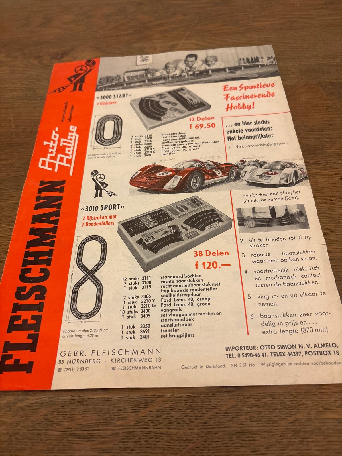 Vintage Fleischmann Auto Ralley Racebaan Catalogus, Kinderen en Baby's, Speelgoed | Racebanen, Gebruikt, Ophalen of Verzenden
