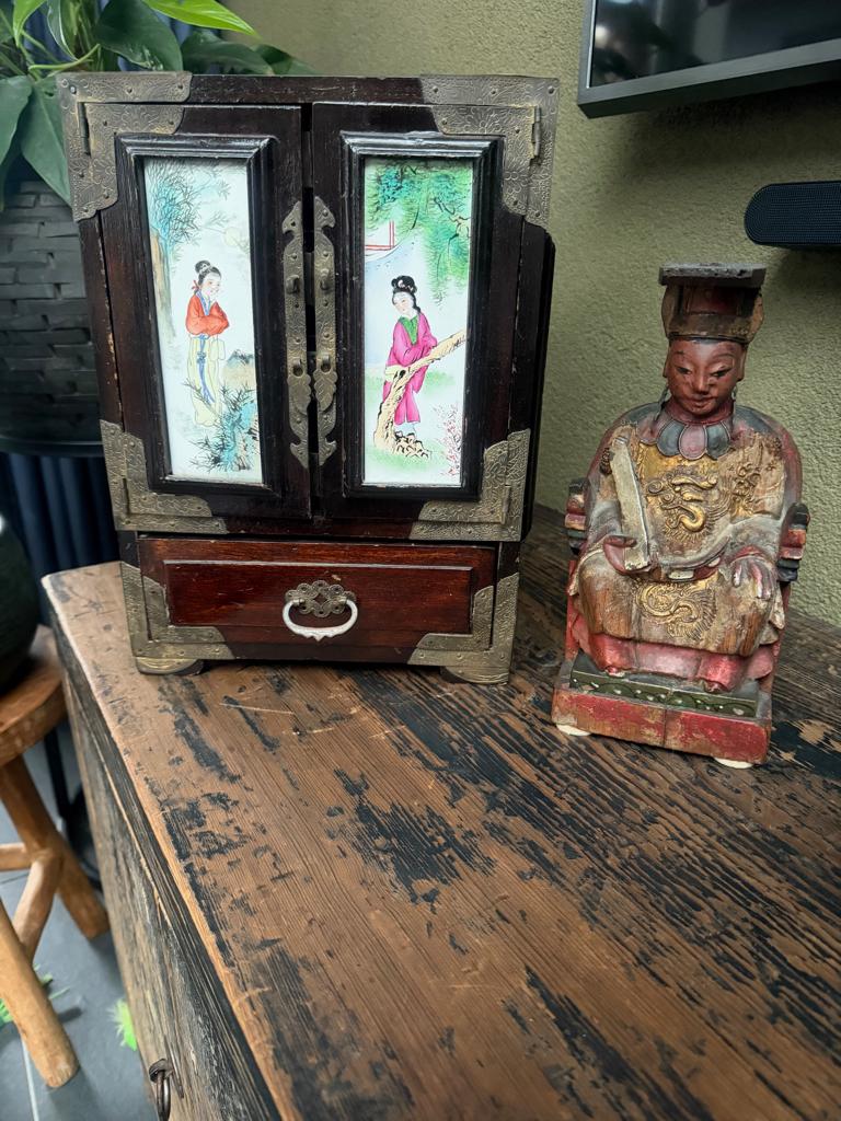 Chinees geisha sieradenkastje juwelen kast chinese xxl, Ophalen of Verzenden