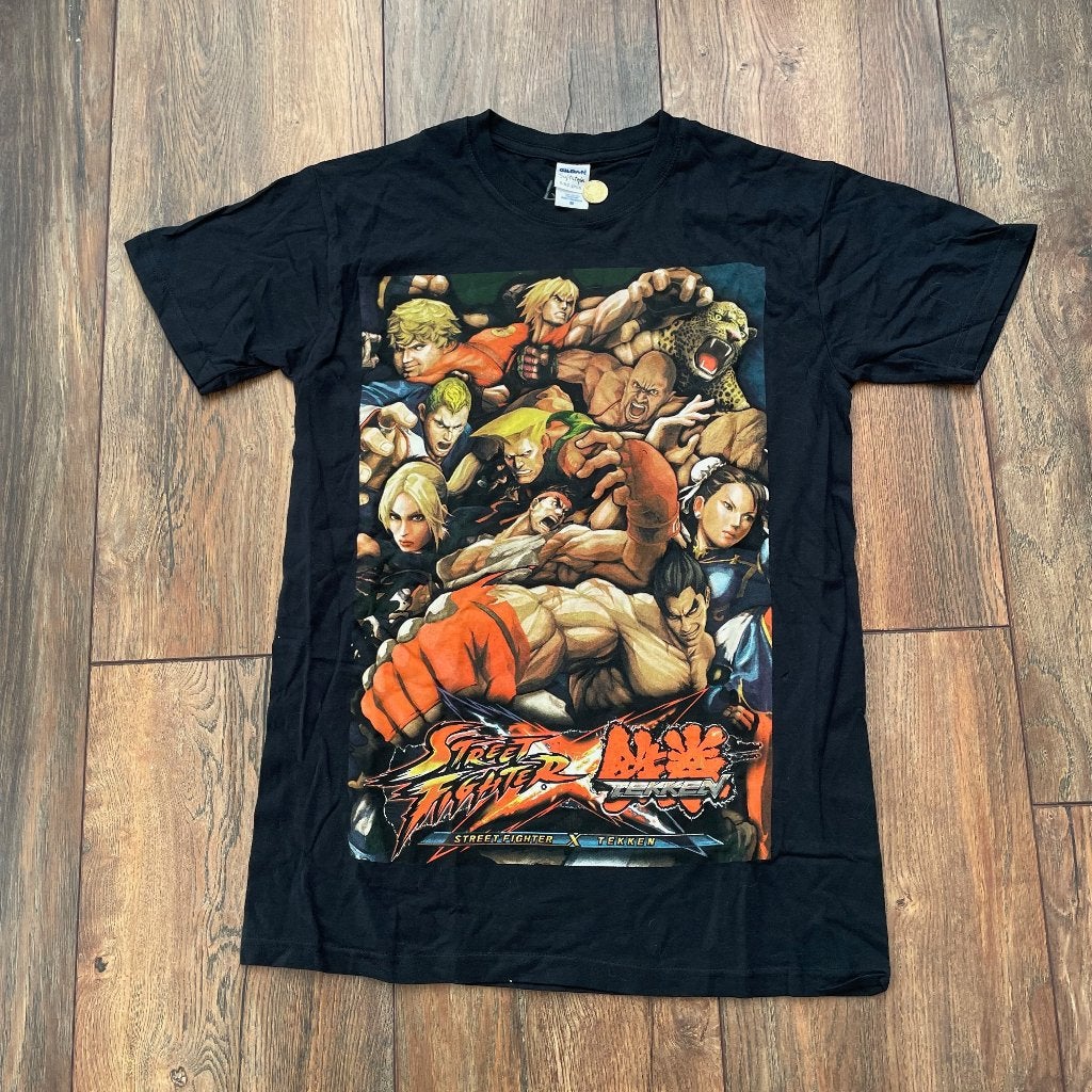 Street Fighter X Tekken T-shirt - Gildan - Maat M - A-231, Zwart, Onbekend, Onbekend, Gedragen