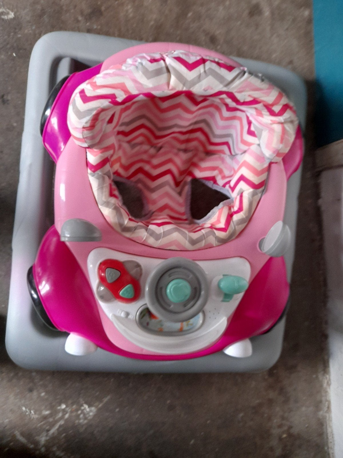 Roze loopstoel met speelpaneel, Ophalen of Verzenden, Gebruikt, Overige typen, Met geluid