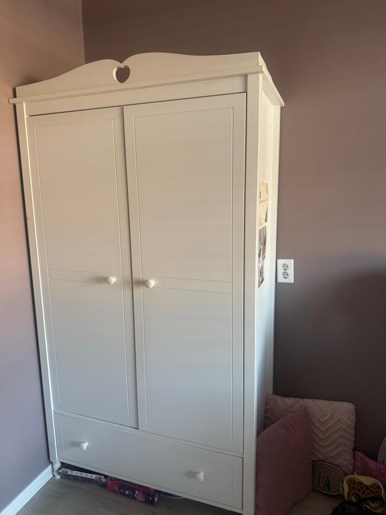 Complete tiener slaapkamer Emma met hartjes accent, Ophalen, Gebruikt, Meisje