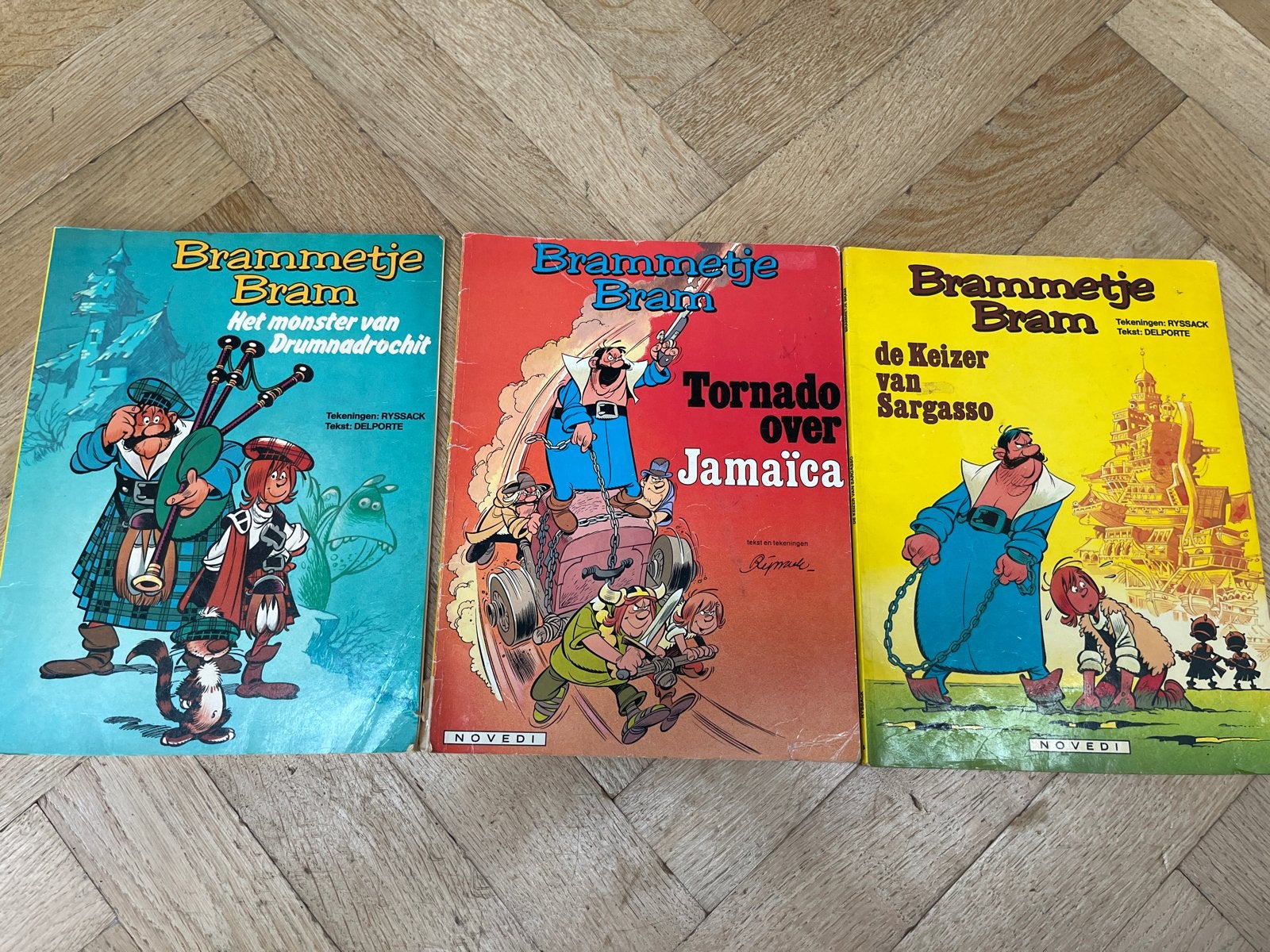 Brammetje Bram stripboeken - 3 delen, Boeken, Meerdere stripboeken, Ophalen of Verzenden, Gelezen